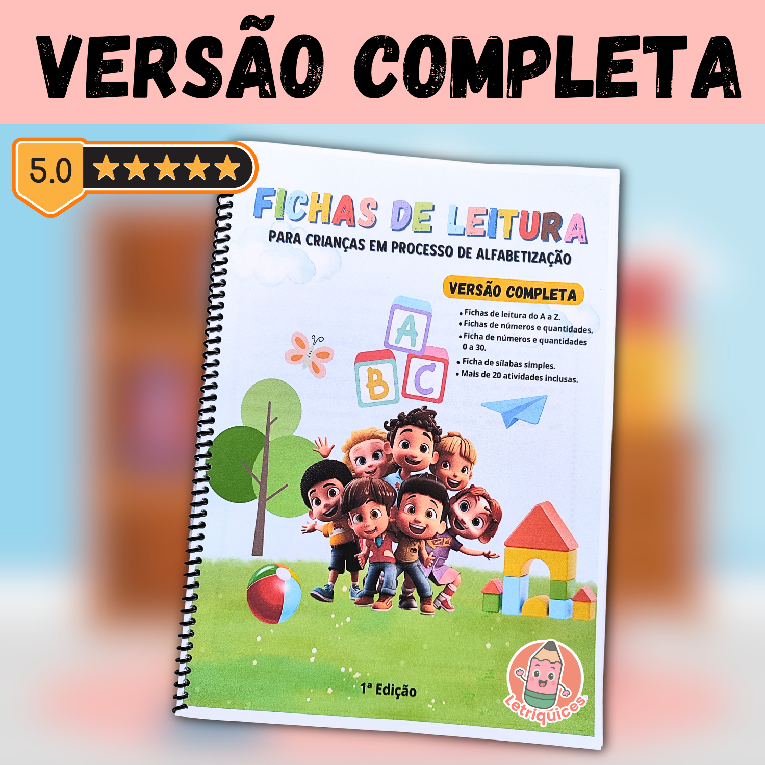 Apostila Fichas de Leitura Completa – Letriquices